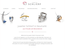Tablet Screenshot of juwelier-schlierf.de